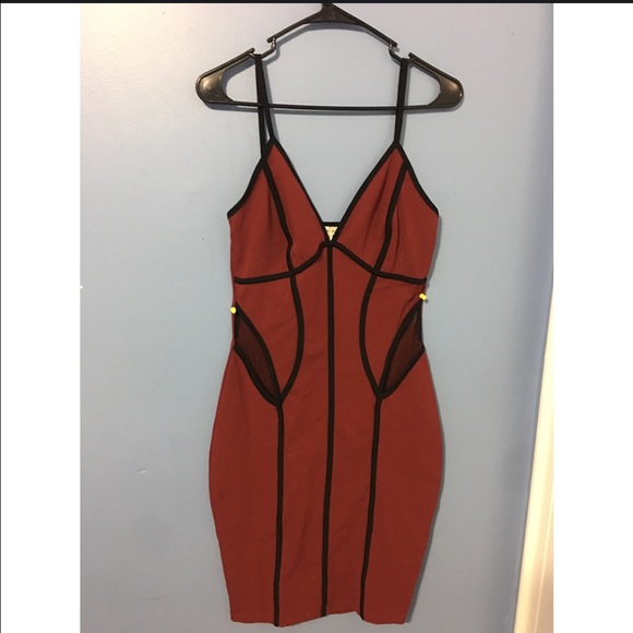 Red and Black Party Dress