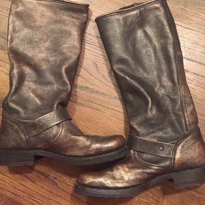 Bronze slouch Frye Boots