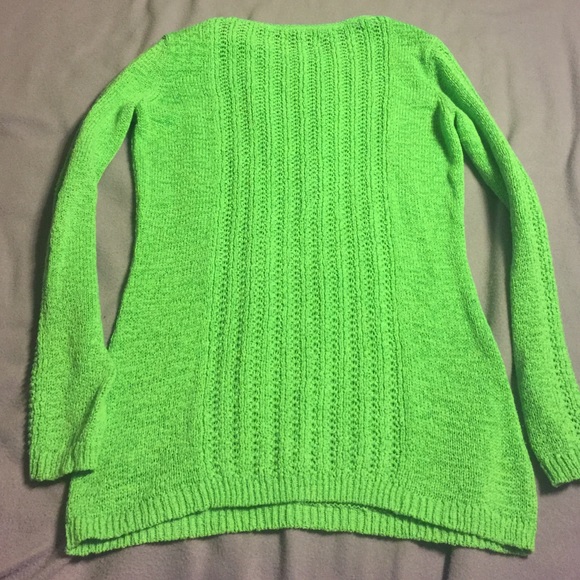 Rachel Zoe textured green sweater SZ M Mint cond. - Picture 3 of 4