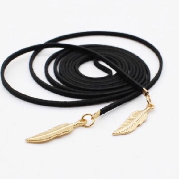 ‼️ 5 for $25 ‼️ LEAF WRAP BOHEMIAN CHOKER GOLD - Picture 3 of 4