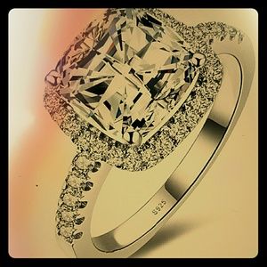 3ct center, Premium Cushion cut ring