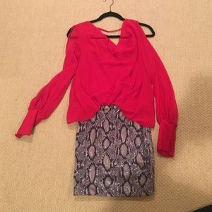 Red and sequin dress (attached)