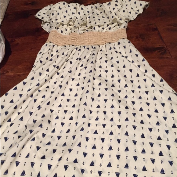 Sailor dress. Strapless