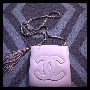 Chanel white classic crossbody