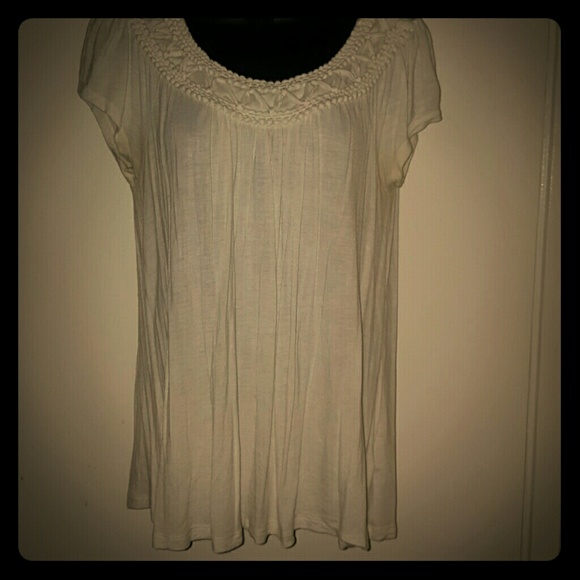 White flowy blouse