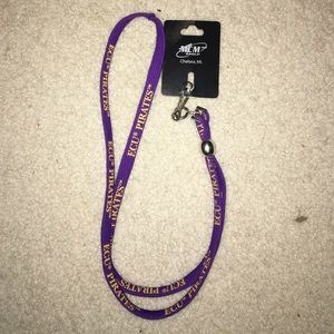 ECU PIRATE PURPLE LANYARD