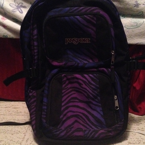 Zebra Printed JanSport Backpack - Picture 2 of 3