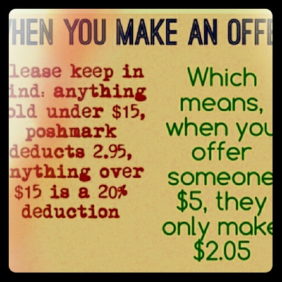 WHEN YOU MAKE AN OFFER......