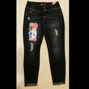 YMI Juniors Wanna Betta Butt Skinny Ankle Jeans