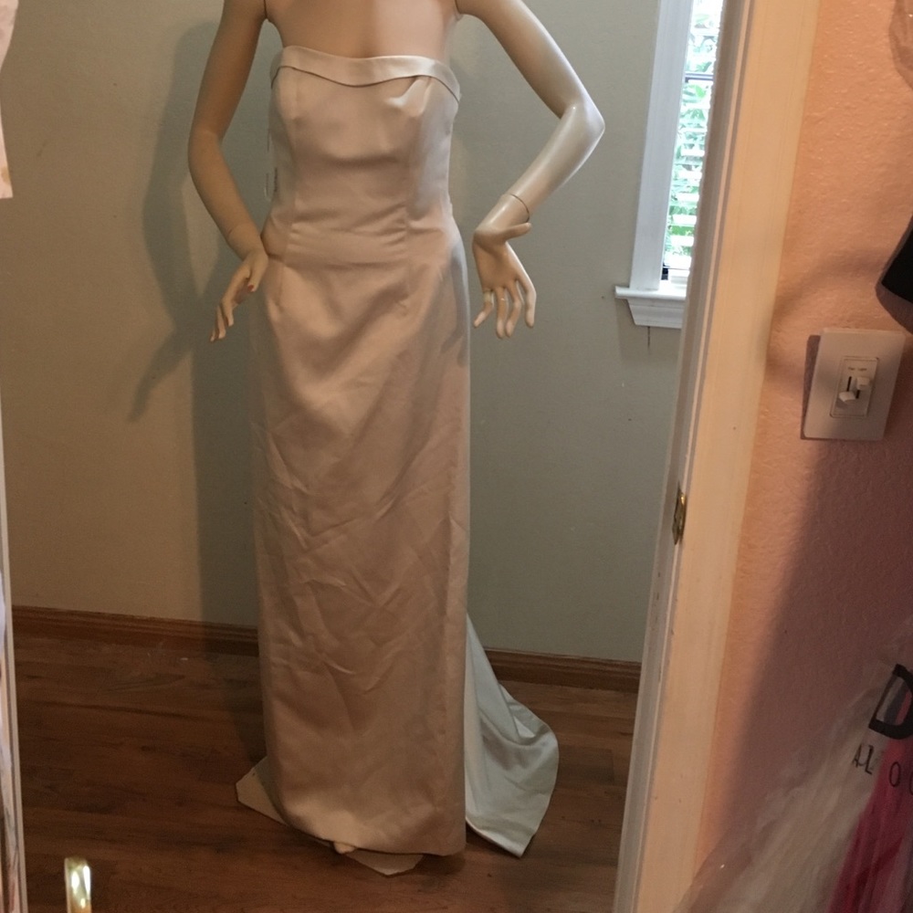 Davids Bridal sz8 champagne color for prom/wedding - Picture 3 of 3