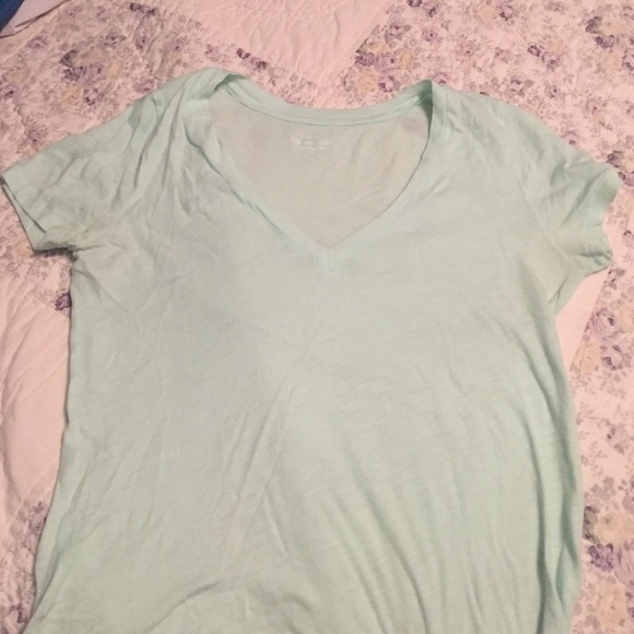 Mint green cotton t-shirt