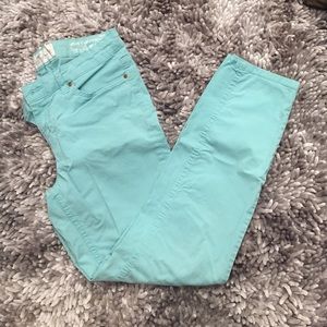 Mint Green Cropped Skinny Pant from H&M