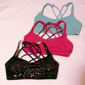 ALL 3 Lululemon sports bra bundle!