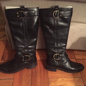 Aerosols Trident Wide Calf Boots in Black