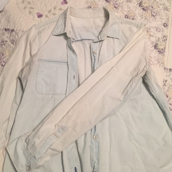 Light denim chambray shirt