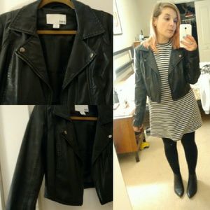 Cropped Motorcycle Jacket