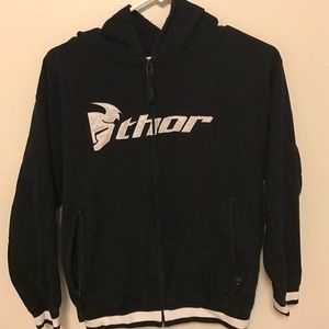 Thor zip up jacket with hood.