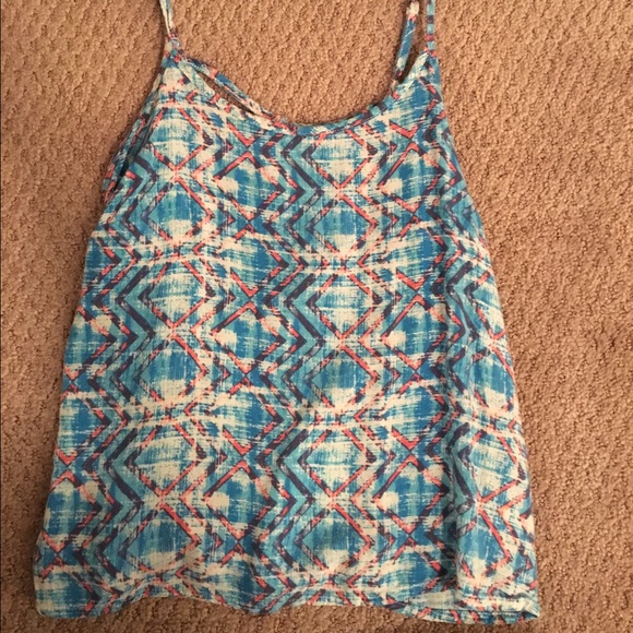 Printed flowy crop top - Picture 1 of 3