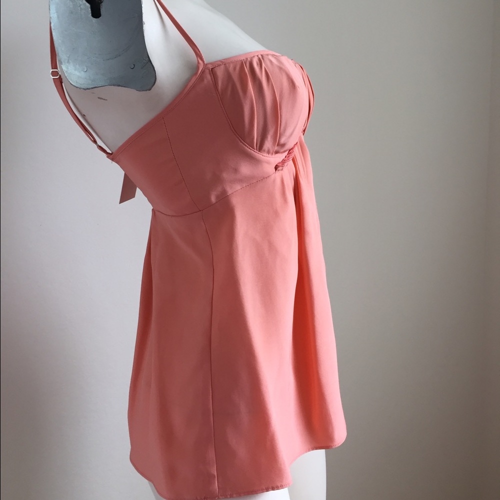 NWT! Black Halo Pink Bustier Tank! - Picture 2 of 8