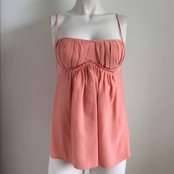Black Halo Tops - NWT! Black Halo Pink Bustier Tank!