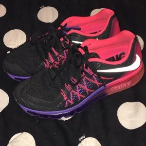 Nike air max 2015 sneakers  BlackHyperpunch/purple