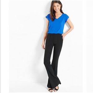 Express womens business shirt. Blue v neck blouse.