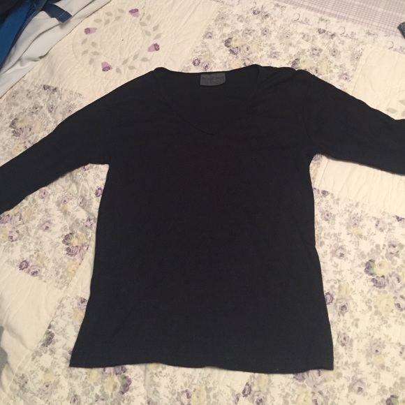 3/4 Length Black Shirt