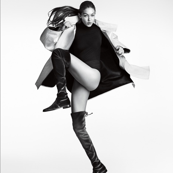 Stuart Weitzman "Leggylady Stretch Velvet"