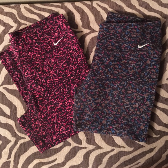 Nike Pants - 2 pairs of Nike Dri-Fit Capri athletic leggings