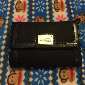 Nine & Co. Black tri-fold wallet