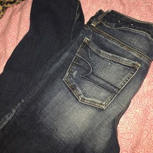American Eagle ripped jean jeggings