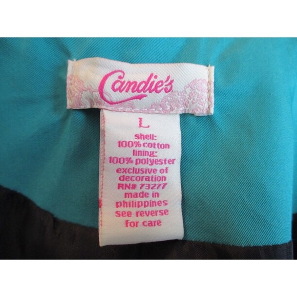 Candie's Teal Double Breasted Button Jacket - Picture 4 of 4