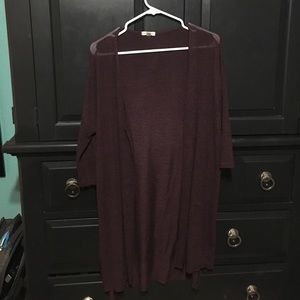 Urban outfitters wine colored cardigan