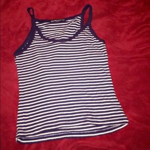 Brandy Melville Blue striped tank top