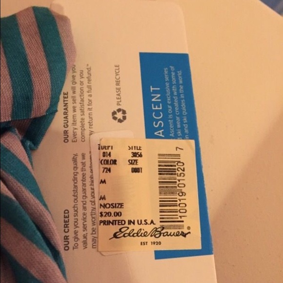 Eddie Bauer neck warmer/ multiclava.  NWT - Picture 2 of 3