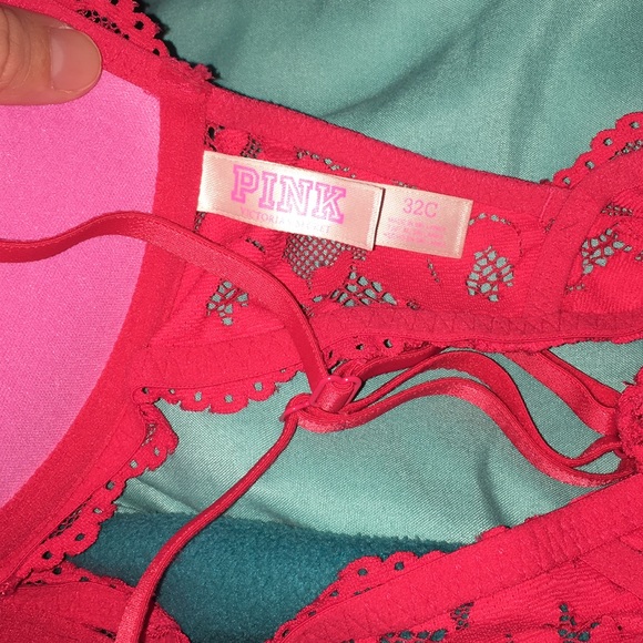 VS PINK bra, red, front hook - Picture 2 of 3