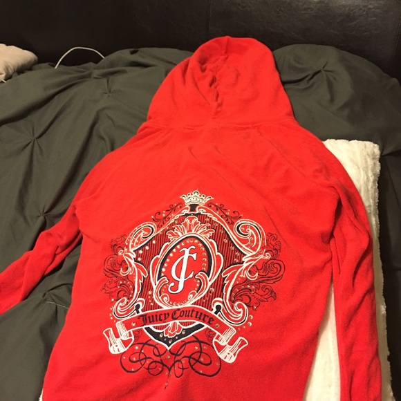 Juicy couture red track jacket medium