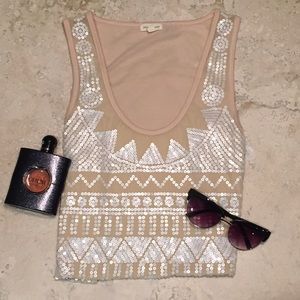 Silence + Noise Art Deco Top