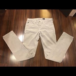 AG Stevie straight gray corduroy jeans. Size 26.