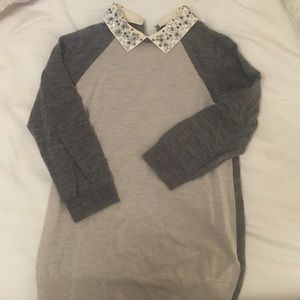 J.Crew Jewel Collar Sweater, XS