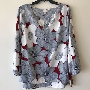 BNWT Lovely Floral Merona Shirt MEDIUM