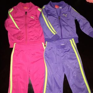 2 puma track suit for little girl 18 months
