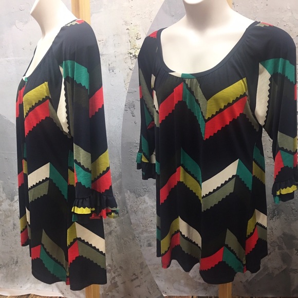 CUTE CHEVRON TUNIC - Picture 2 of 3