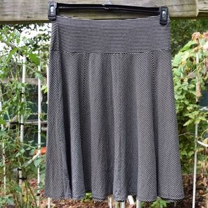 Talbots Striped A-Line Skirt