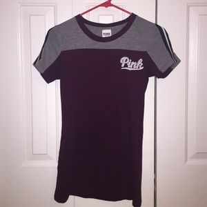 VS PINK tshirt (maroon/burgundy)