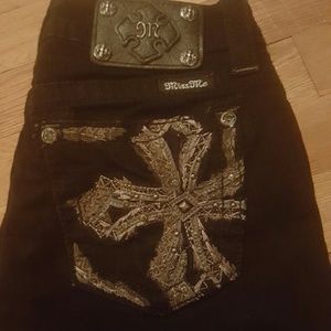 Miss Me jet black skinny jeans