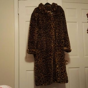Dennis Basso 3X Leopard Coat