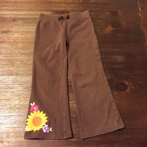 Gymboree Sweat Pants with Sunflower Detail