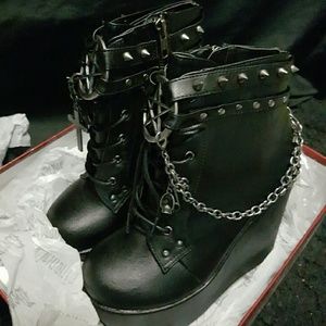 Pentagram Platform Ankle Boots