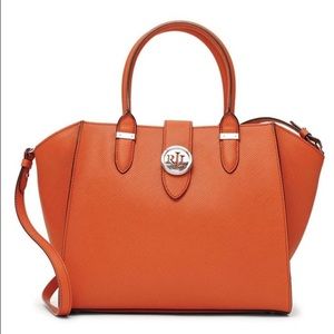 Ralph Lauren Orange Leather Tote